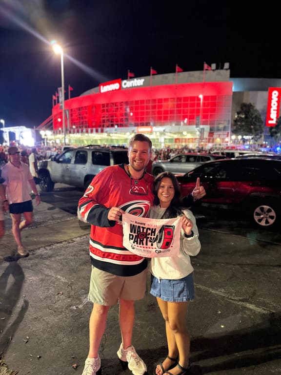 Katie and Mitch at Stanley Cup Final